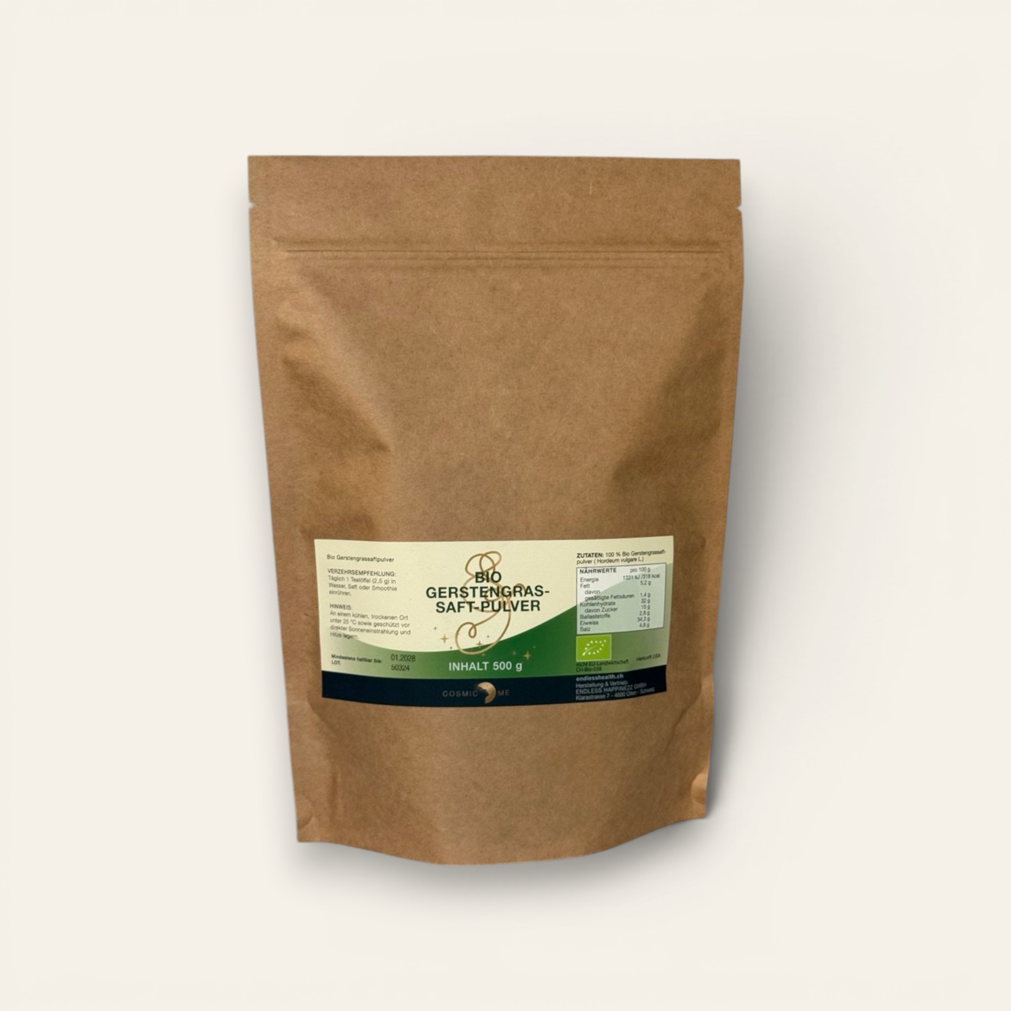 Bio Gerstengrasaftpulver 500g