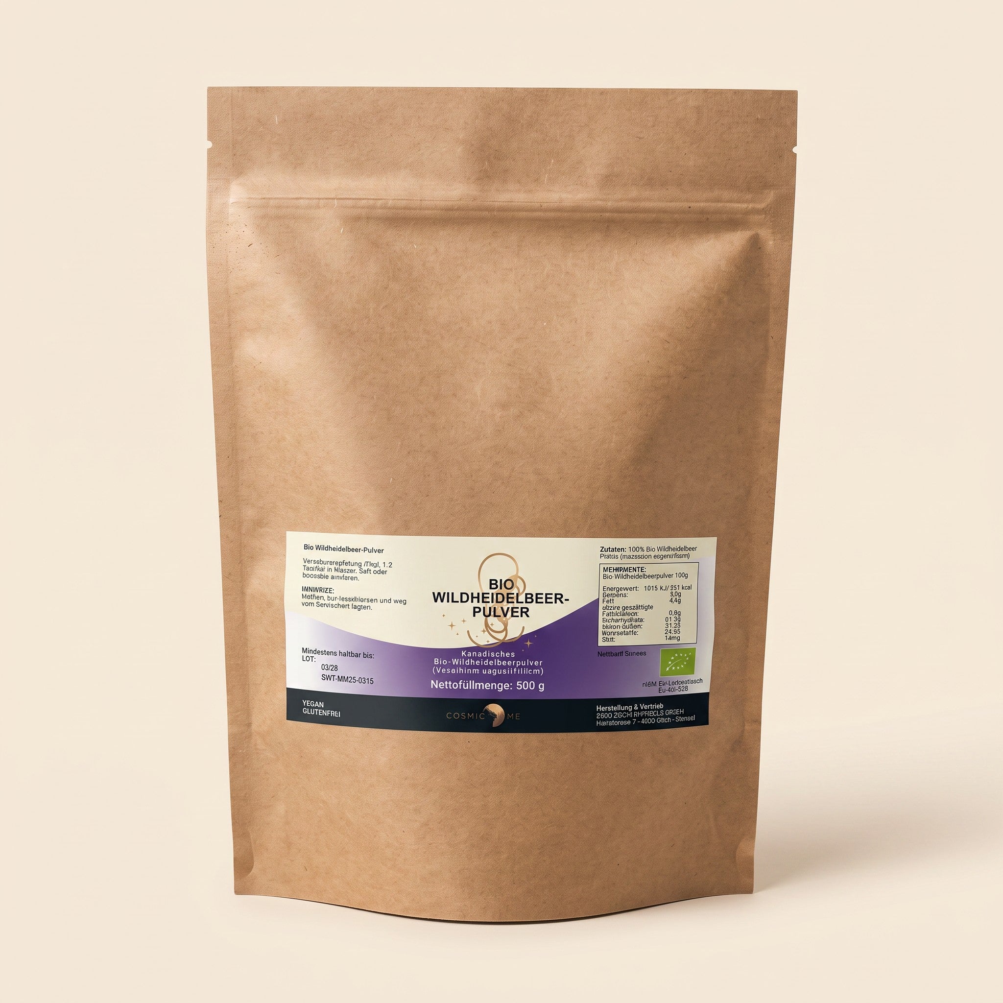 Bio Wildheidelbeerpulver 500g