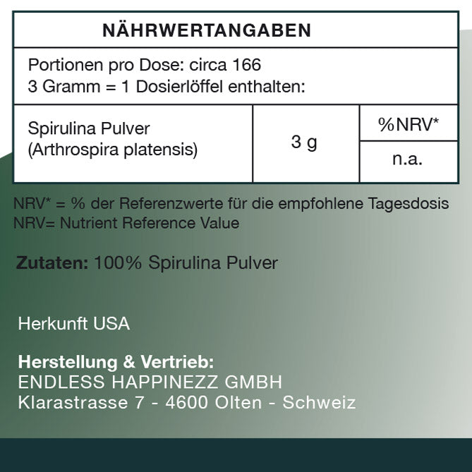Spirulina Pulver